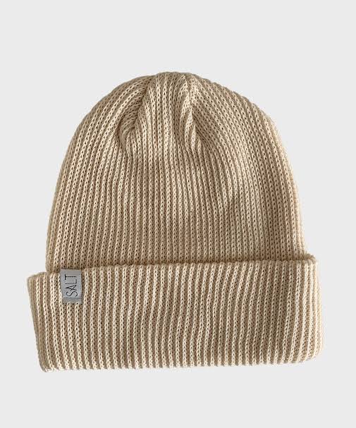 Custom knit hat with Italian Super Market logo
